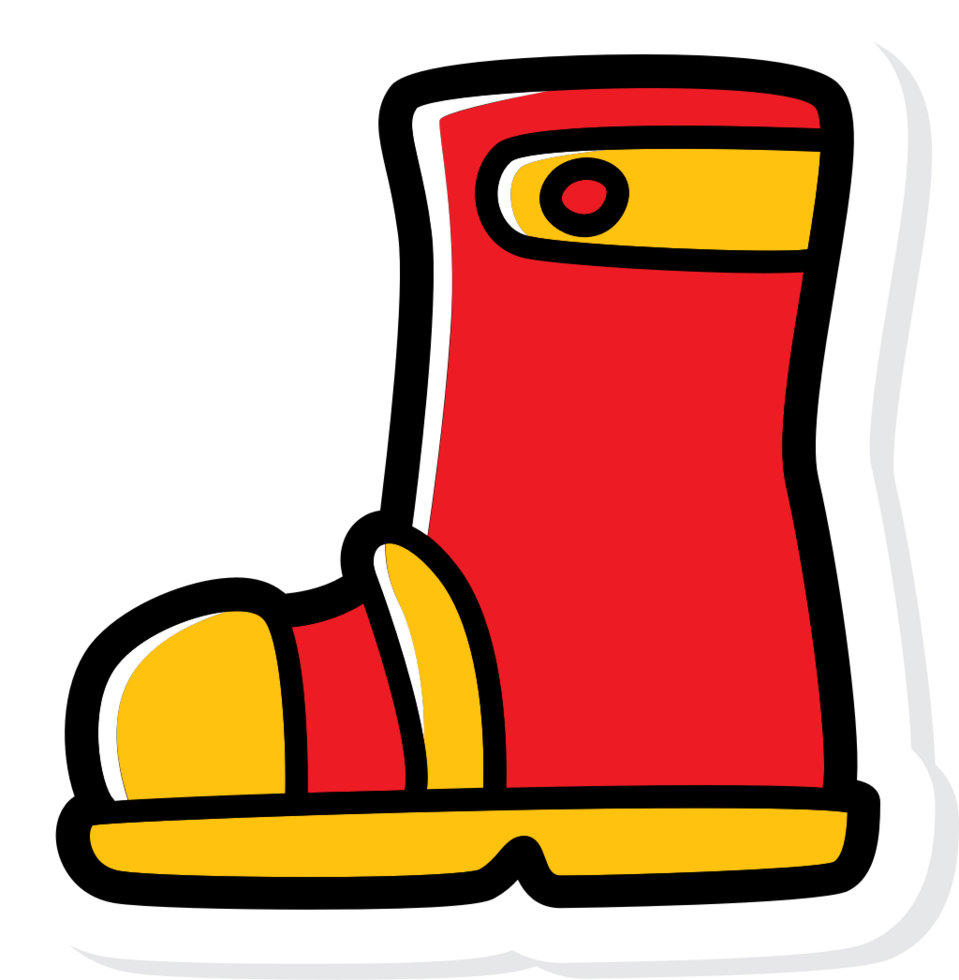 Fireman boot vector