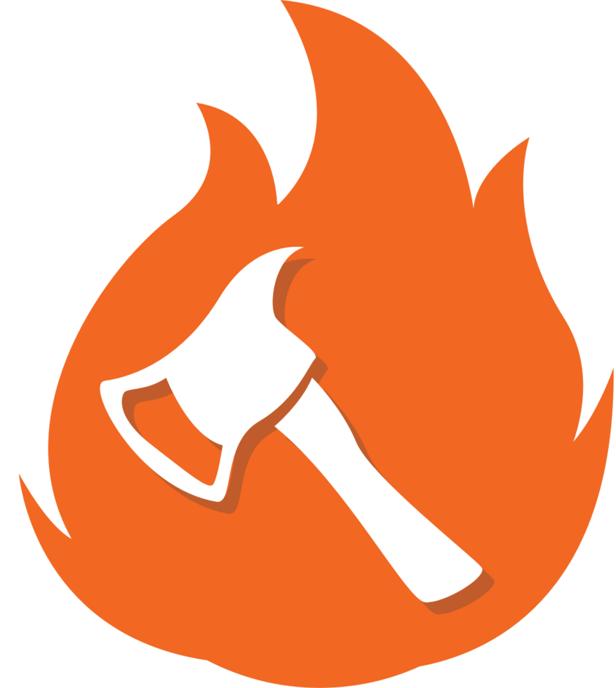 Fireman axe vector