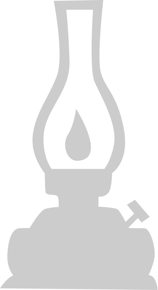 Oil lamp vector