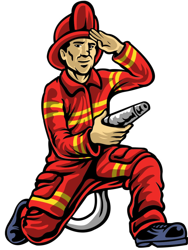 Fireman 36646949 Vector Art at Vecteezy
