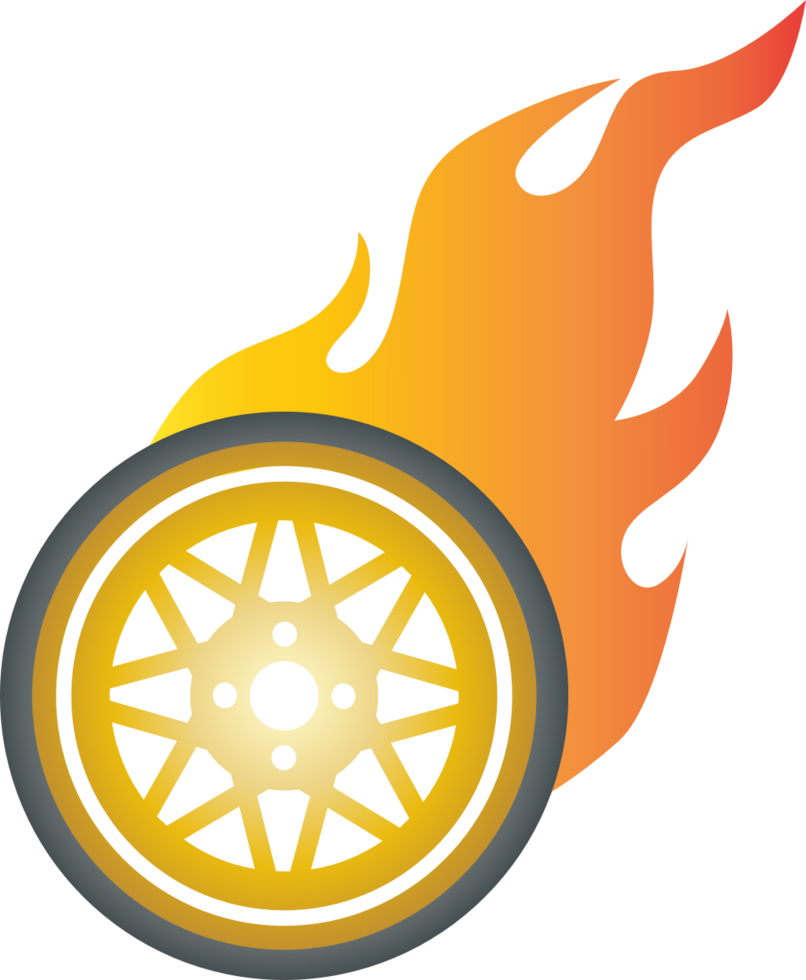 Burn wheel vector