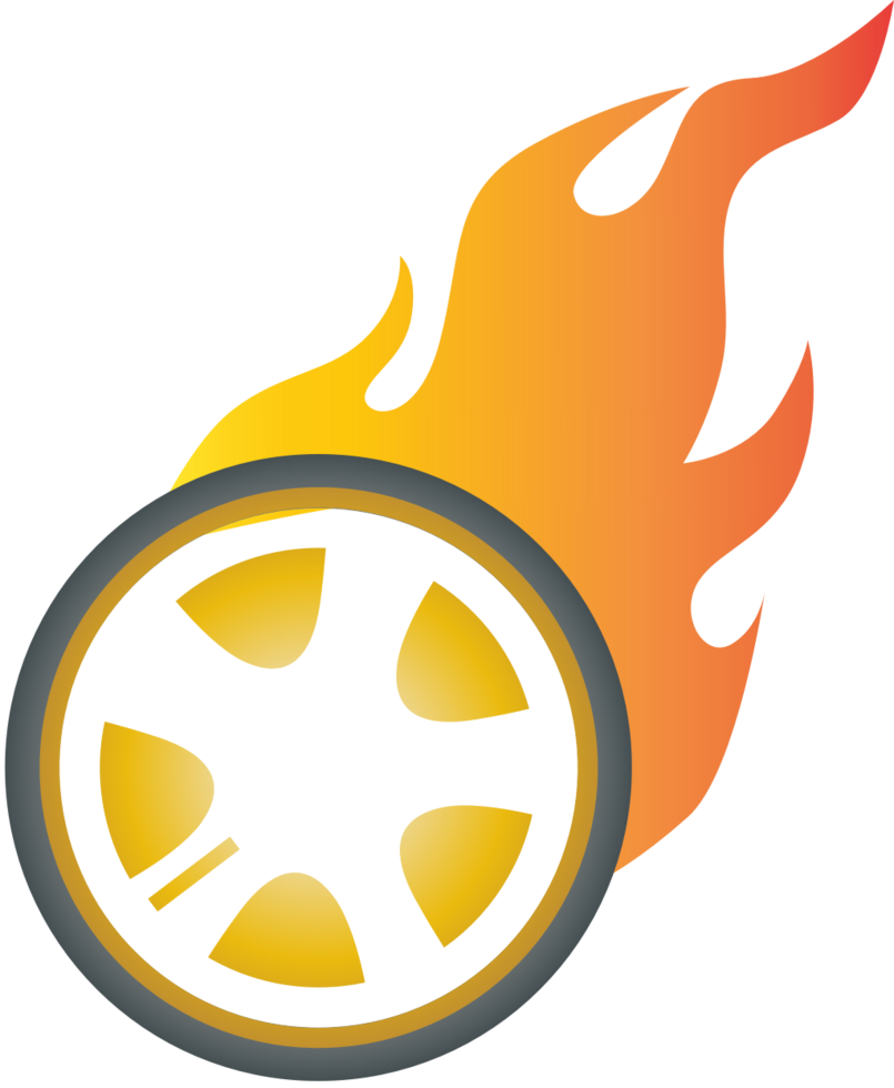 Burn wheel vector