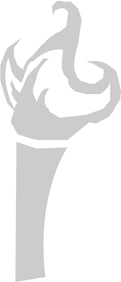 Tiki torch on fire vector