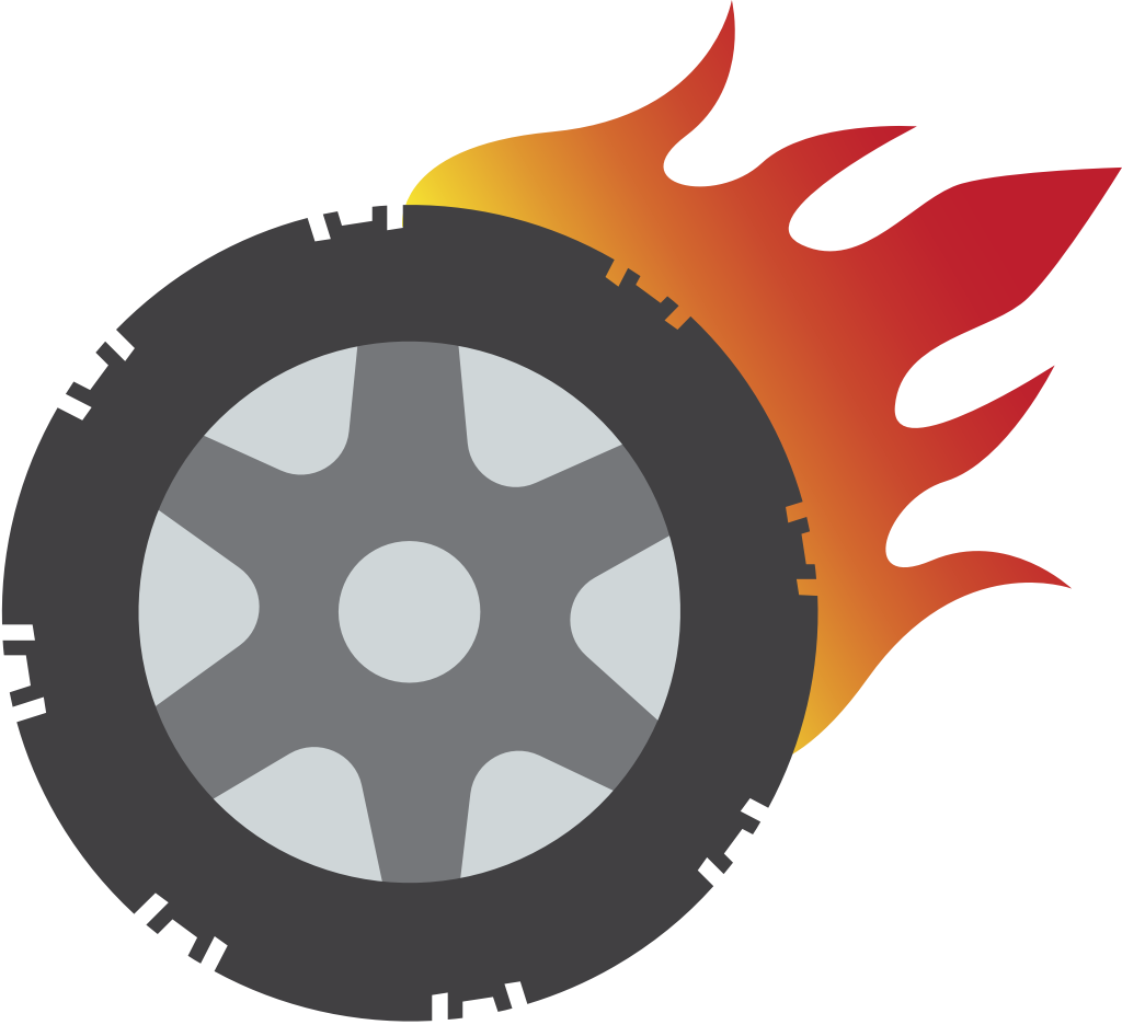 Burnout wheel vector