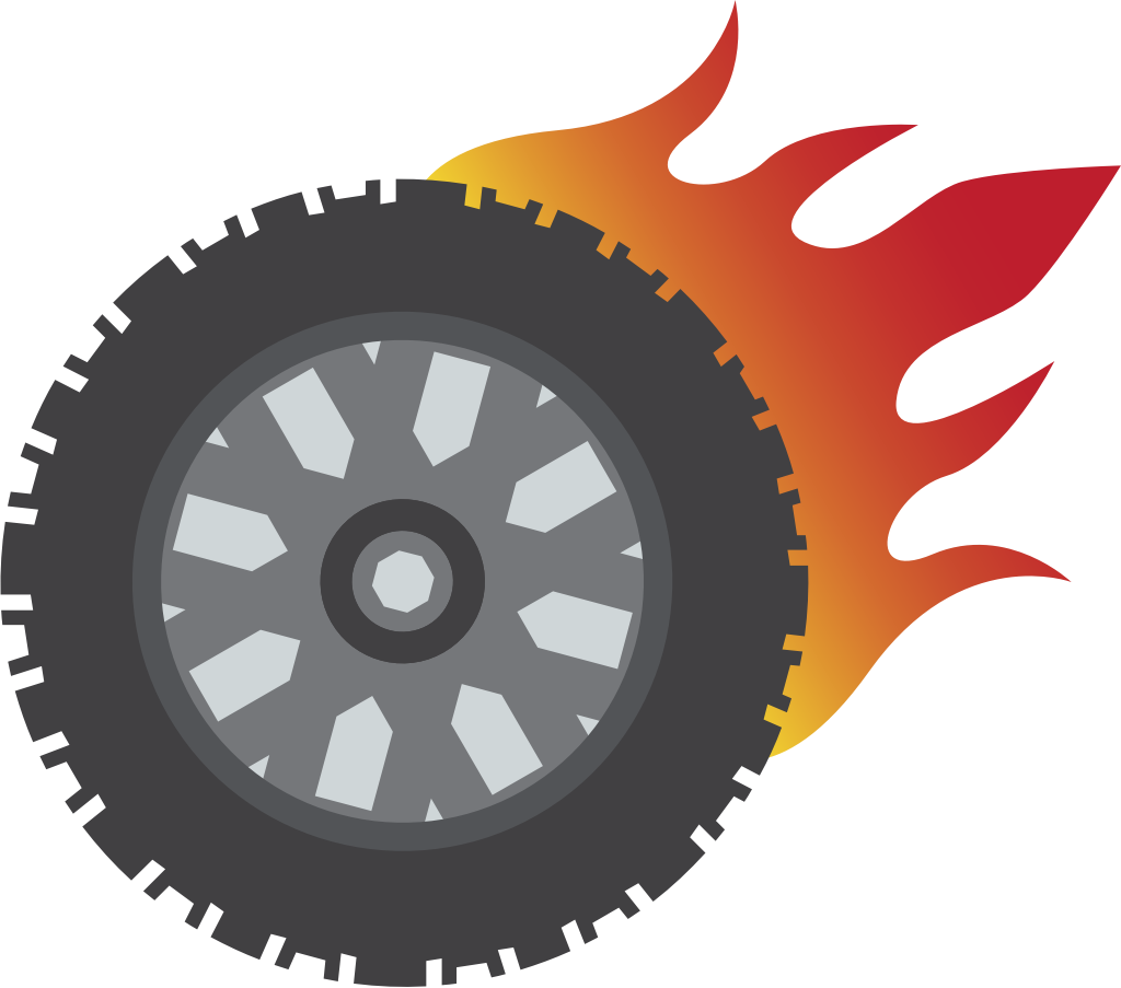 Burnout wheel vector