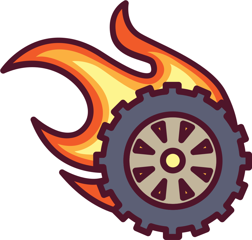 Burnout wheel vector