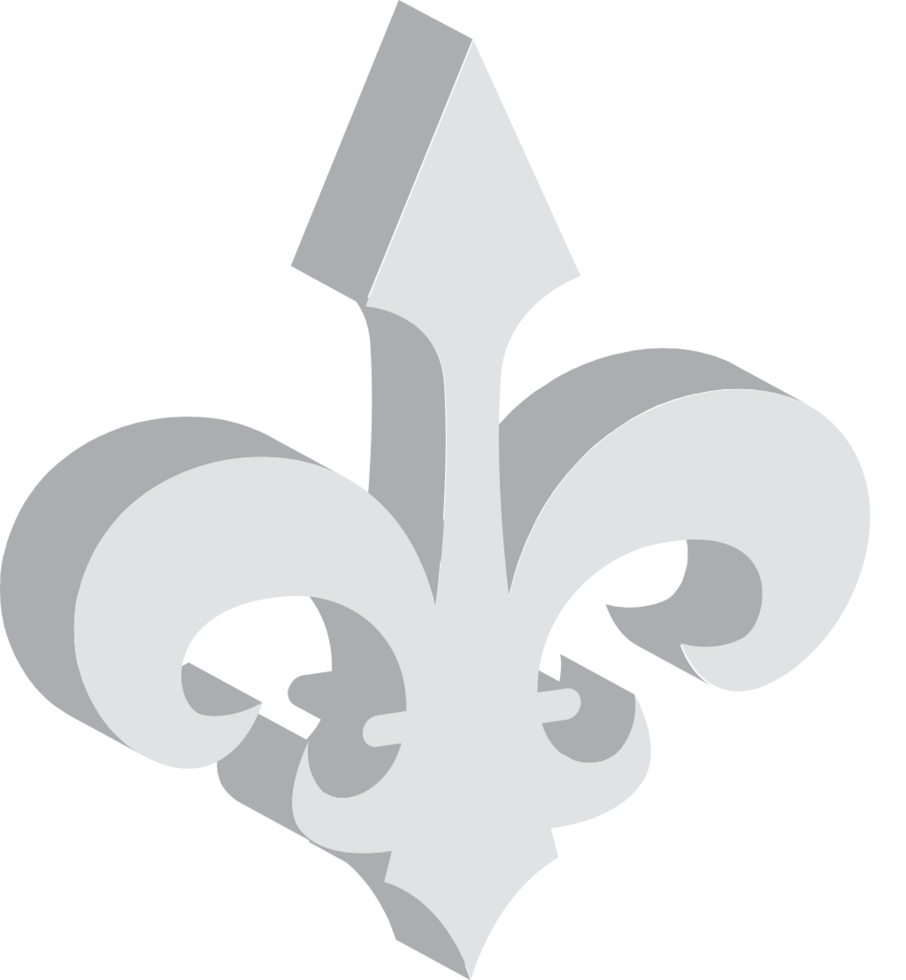 Fleur de lis isometric vector