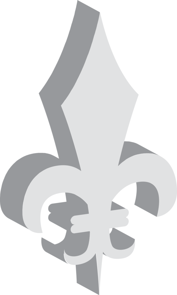 Fleur de lis isometric vector