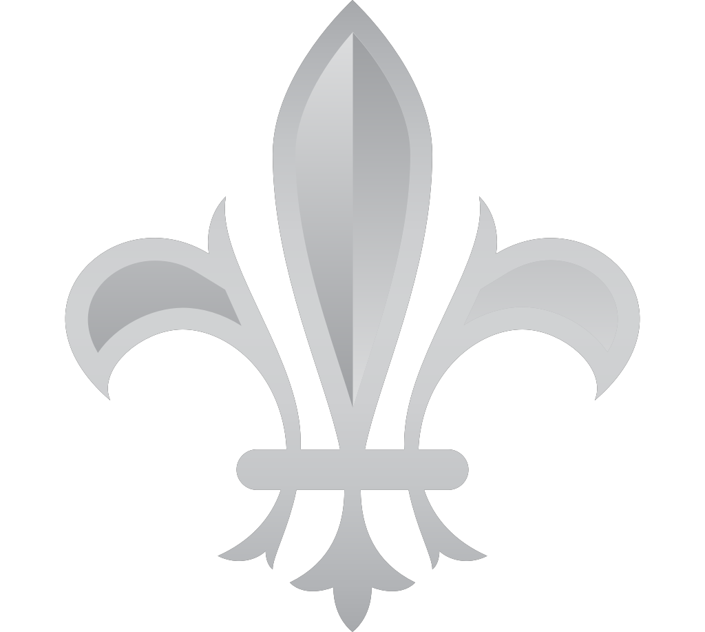 Fleur de lis silver vector