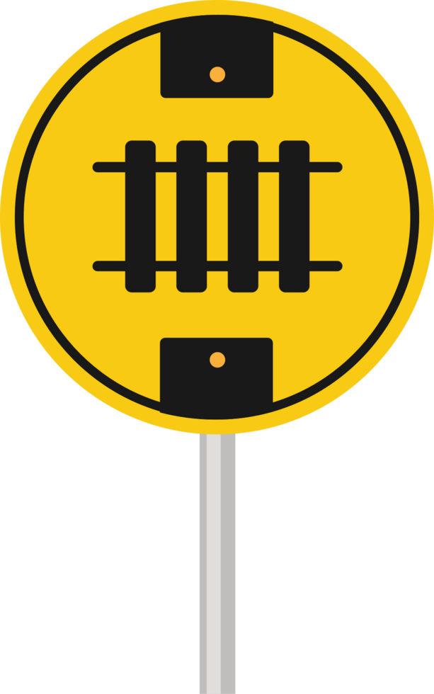 cross railroad sign vector