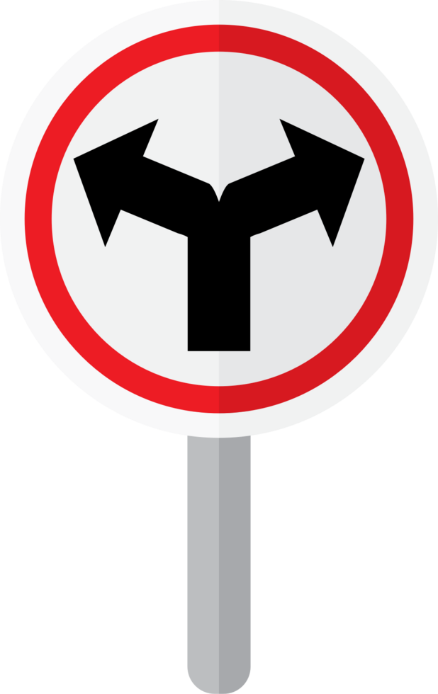 intersection ahead road sign vector