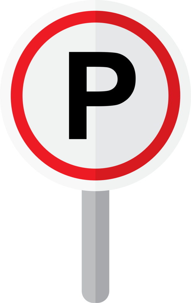 parking road sign vector
