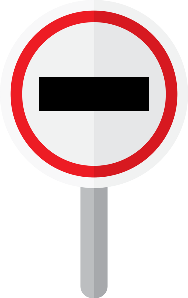 no entry road sign vector