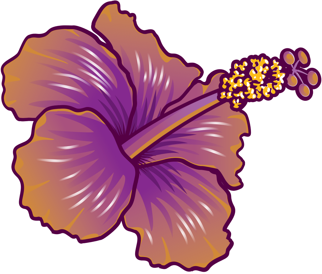 Polynesian flower vector