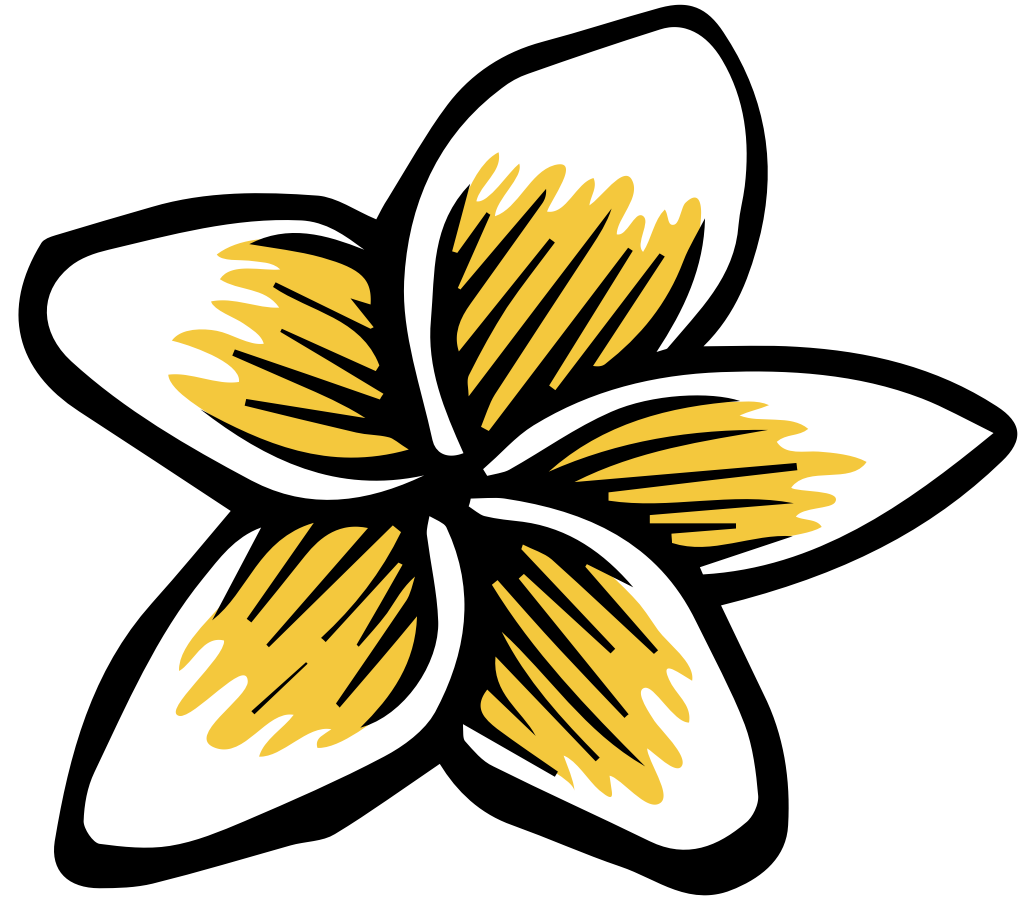 flor polinesia vector