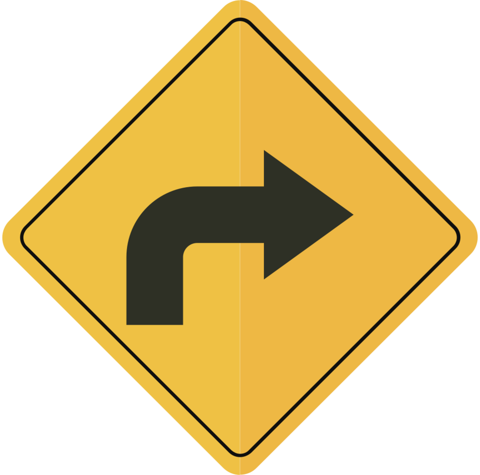 turn right vector