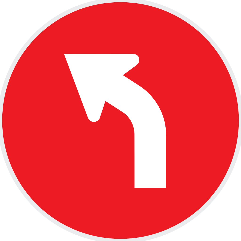 señal de tráfico curva 36647532 Vector en Vecteezy