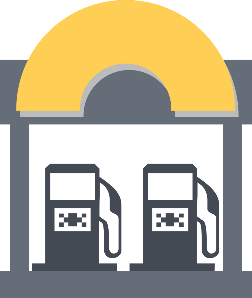 gas station vector