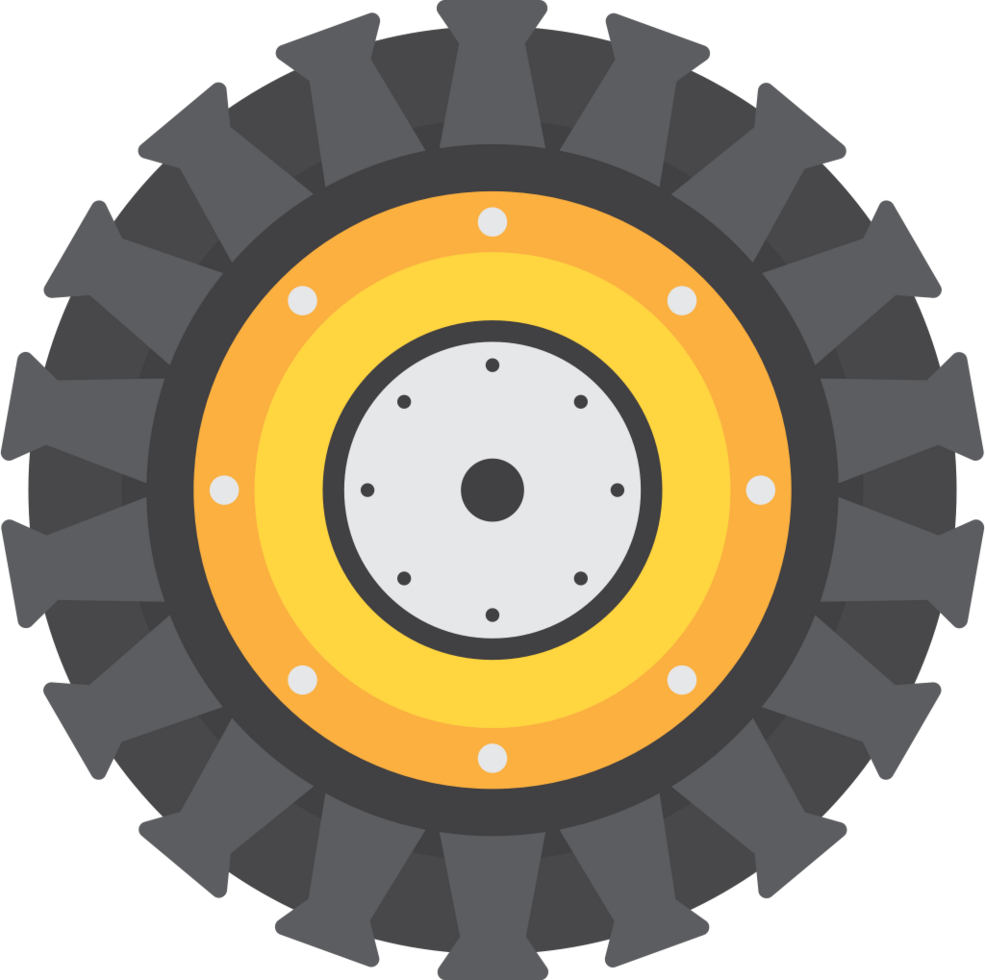 tractor tire vector