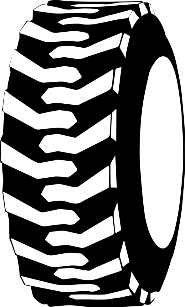 neumático del tractor vector