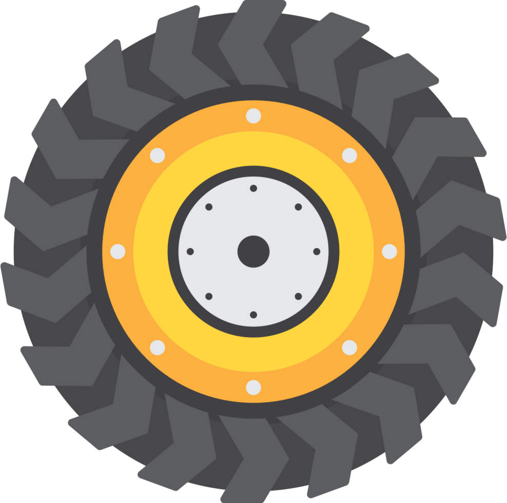 tractor tire vector