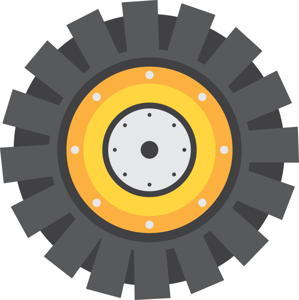 tractor tire vector