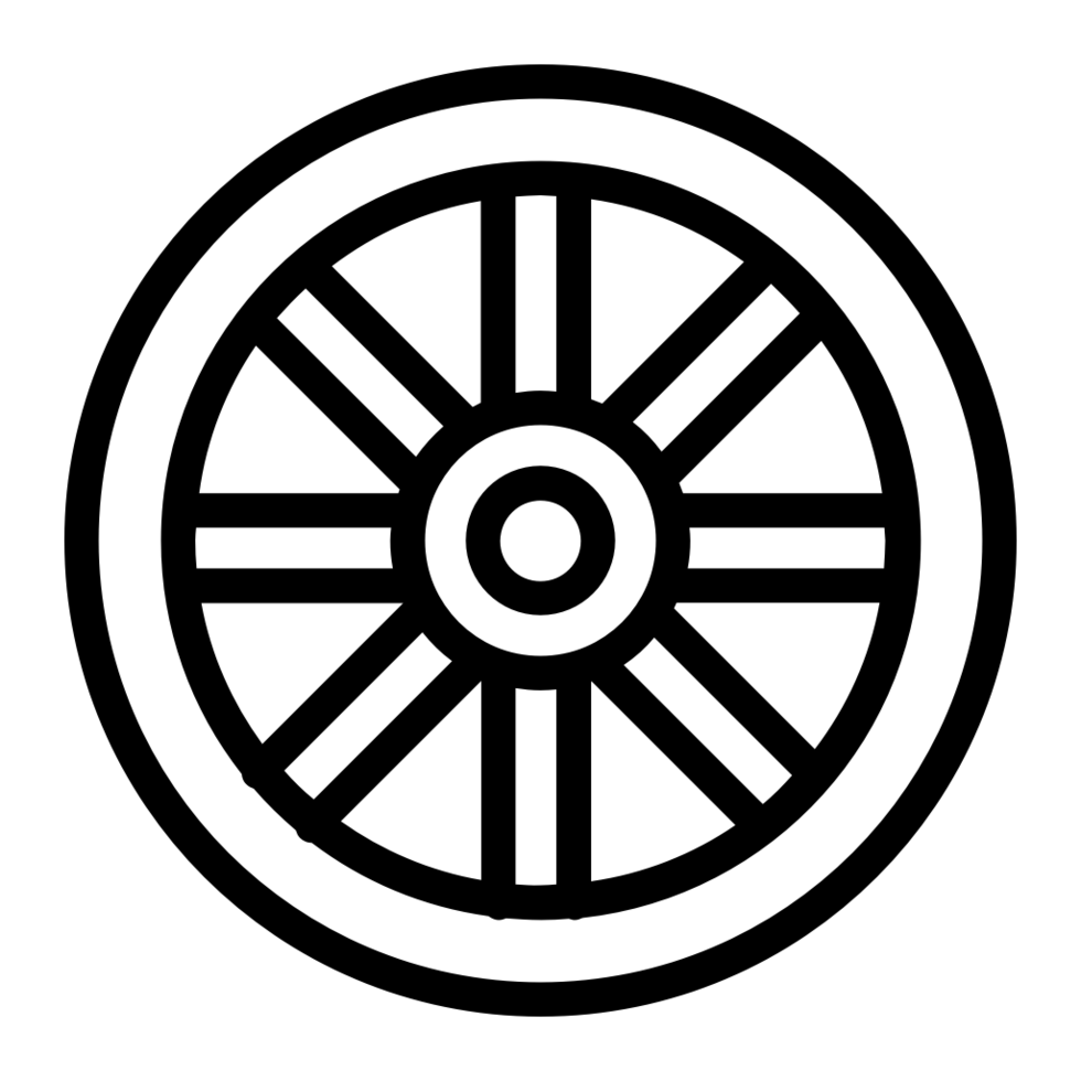 spoked wheel vector