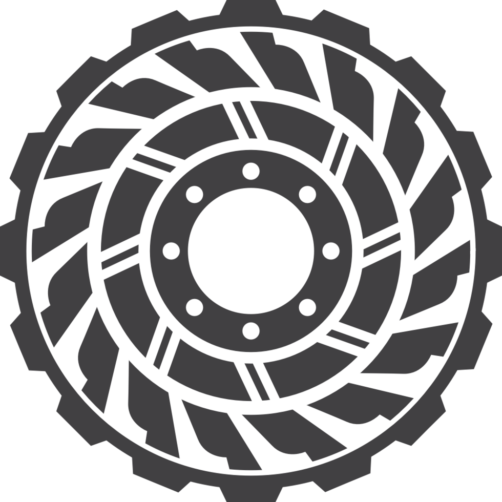 tractor tire vector