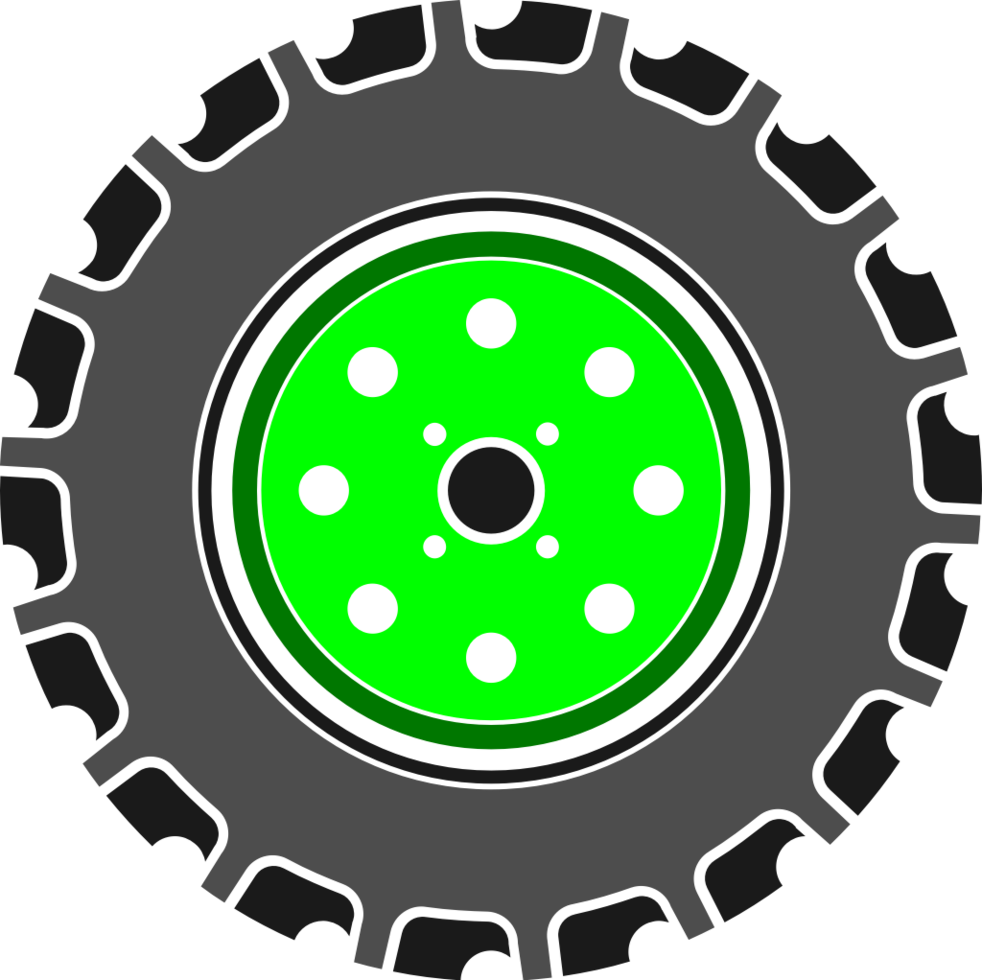tractor tire vector