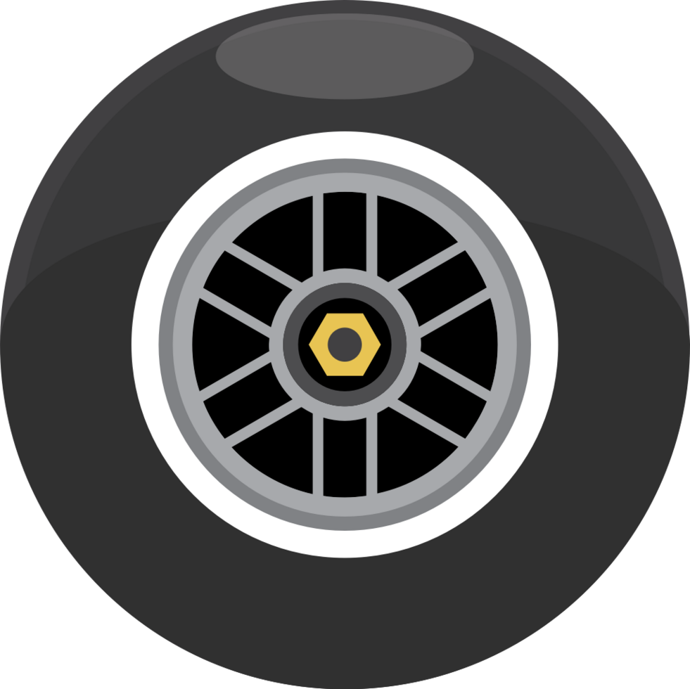 race car wheel vector