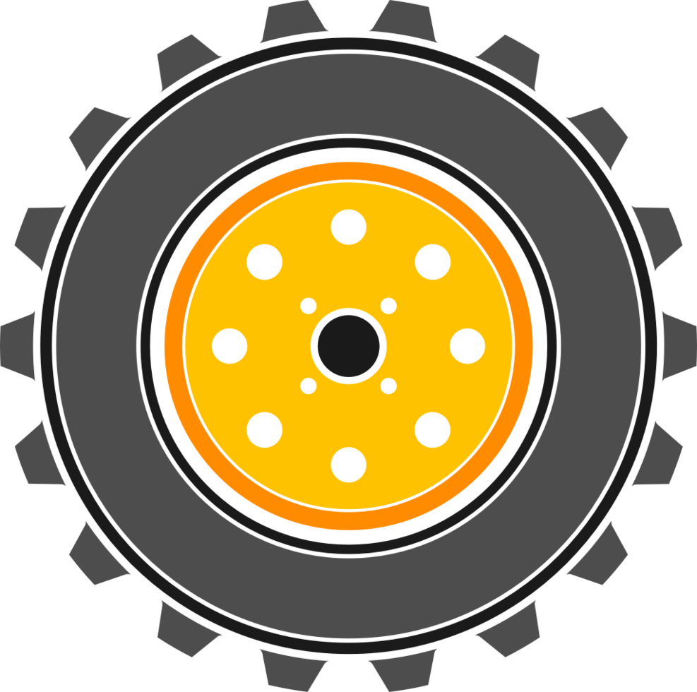 tractor tire vector