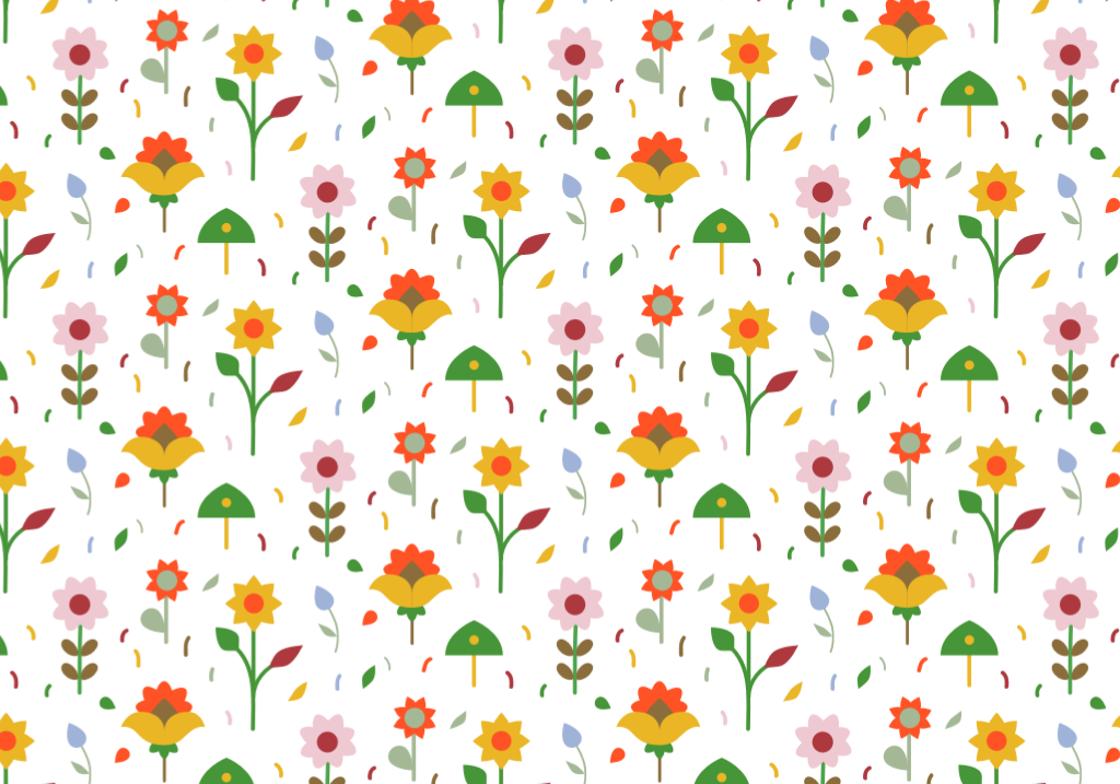 patrón de flores vector