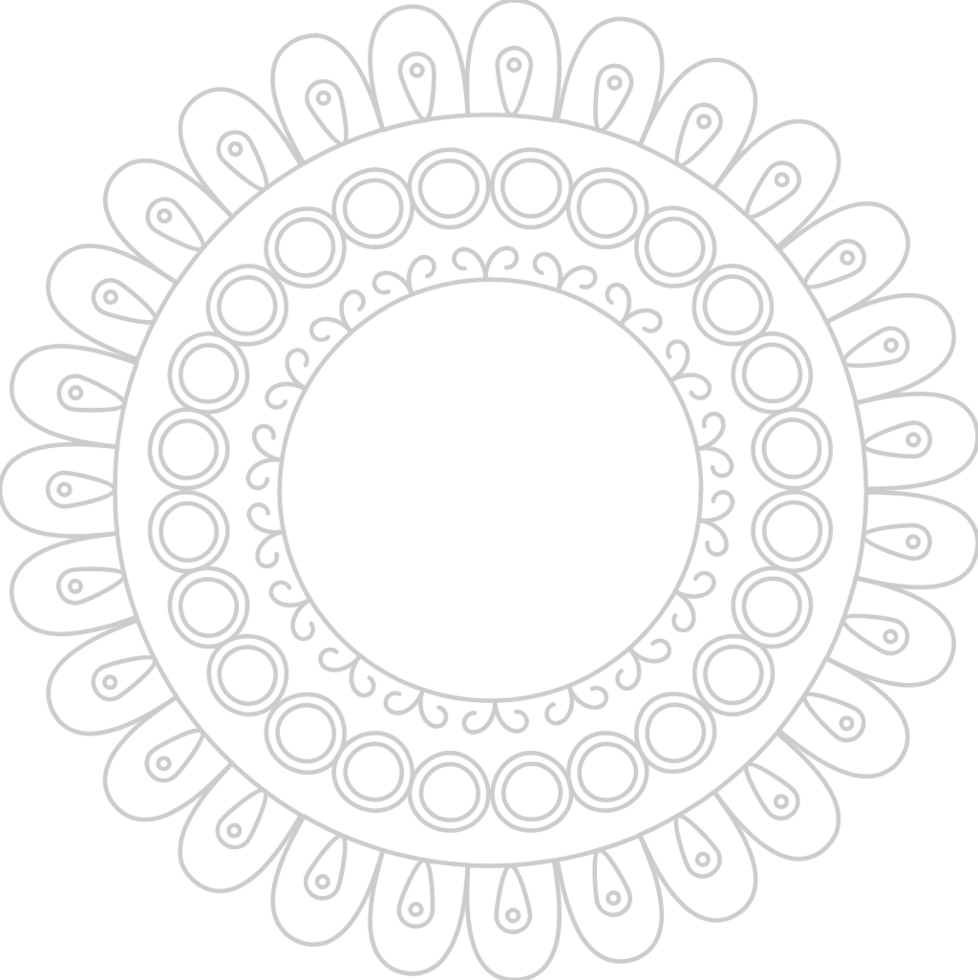 Flower circle vector