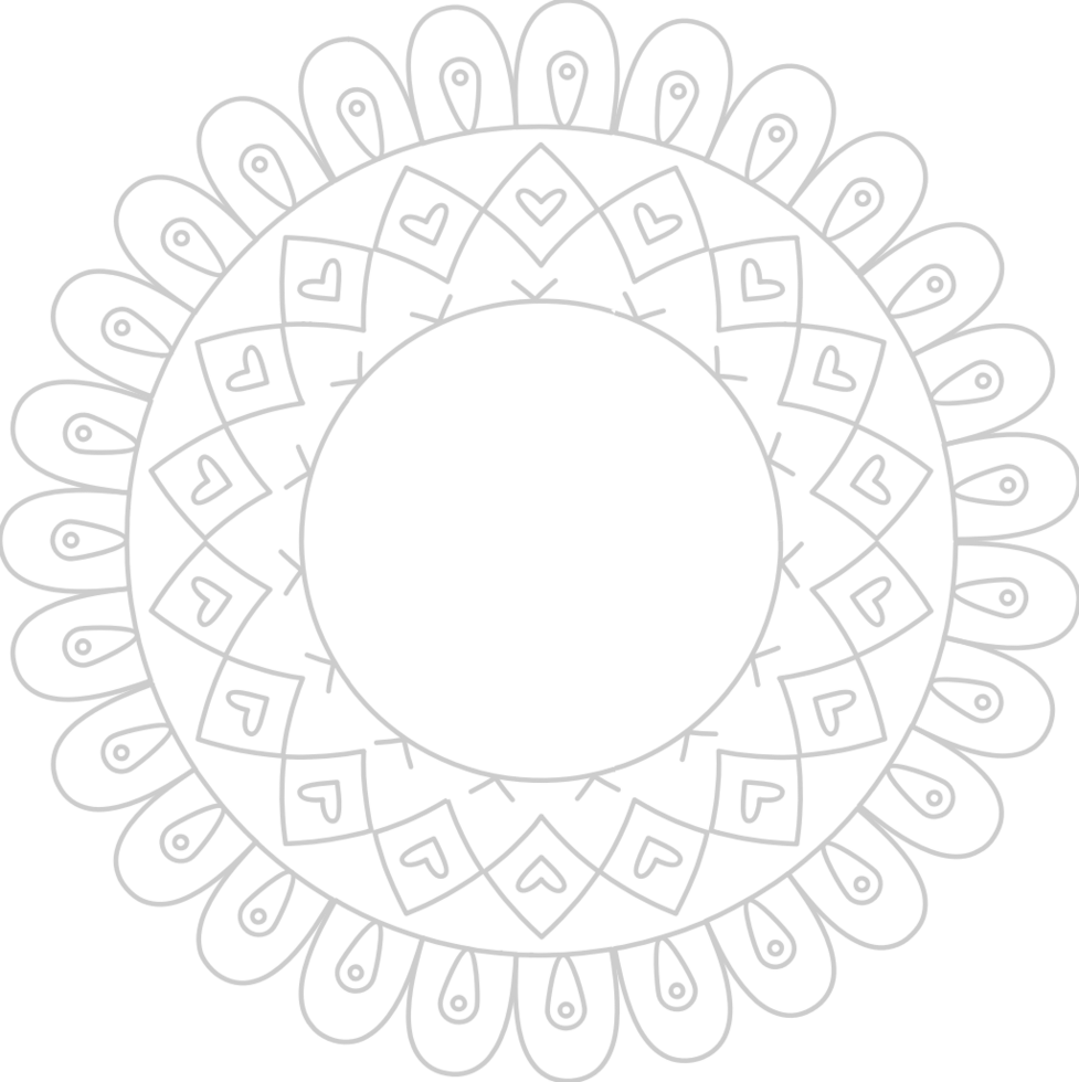 Flower circle vector