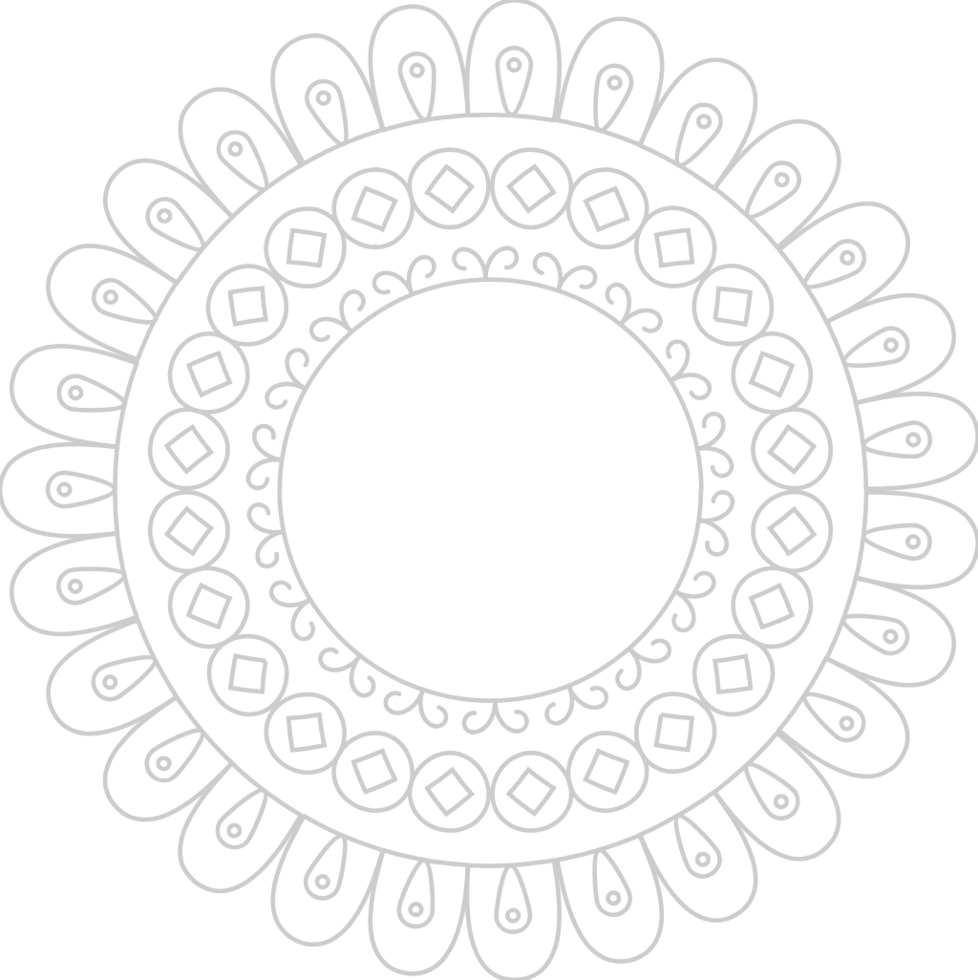 Flower circle vector