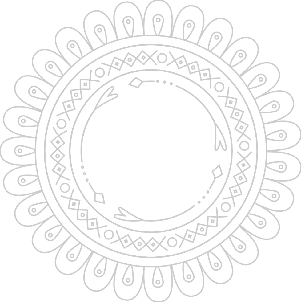 Flower circle vector