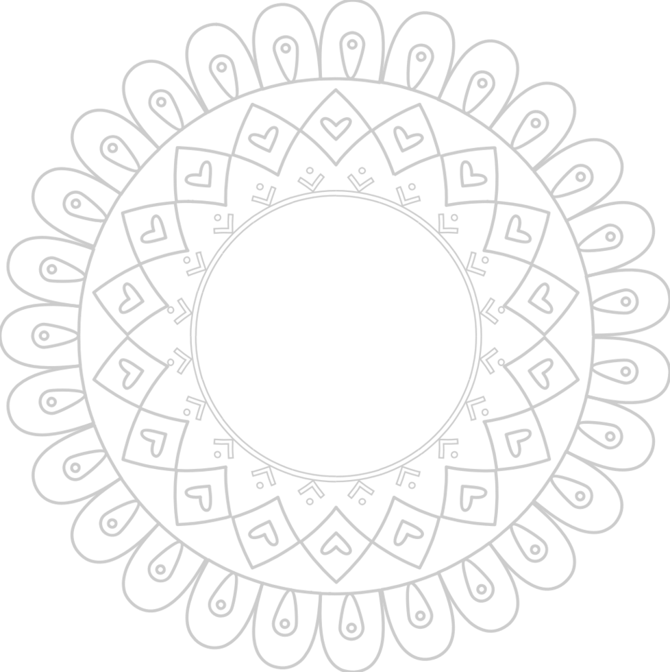 Flower circle vector