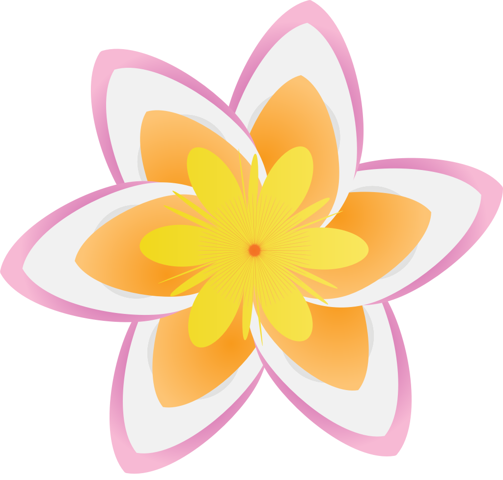 flor polinesia vector