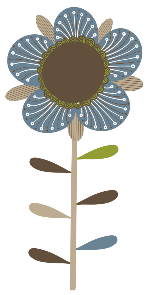 Flower retro vector