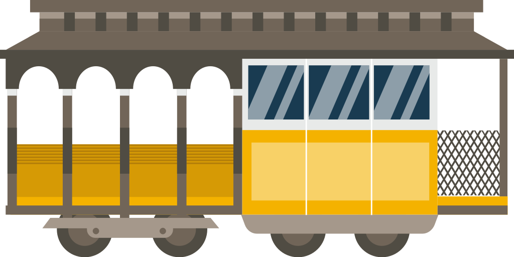 carriage subway vector