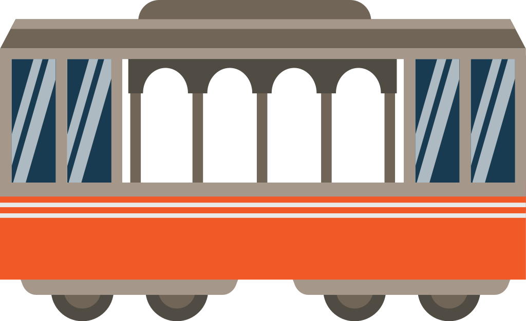 carriage subway vector