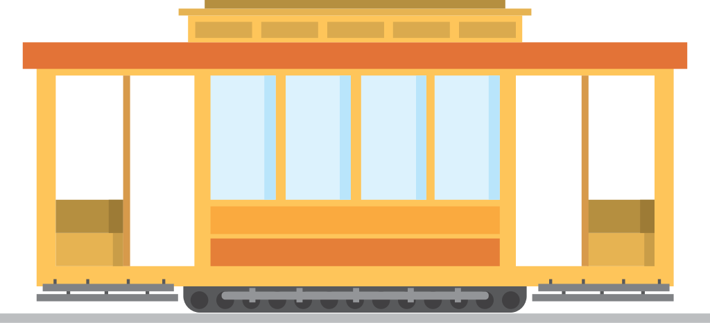 carriage subway vector
