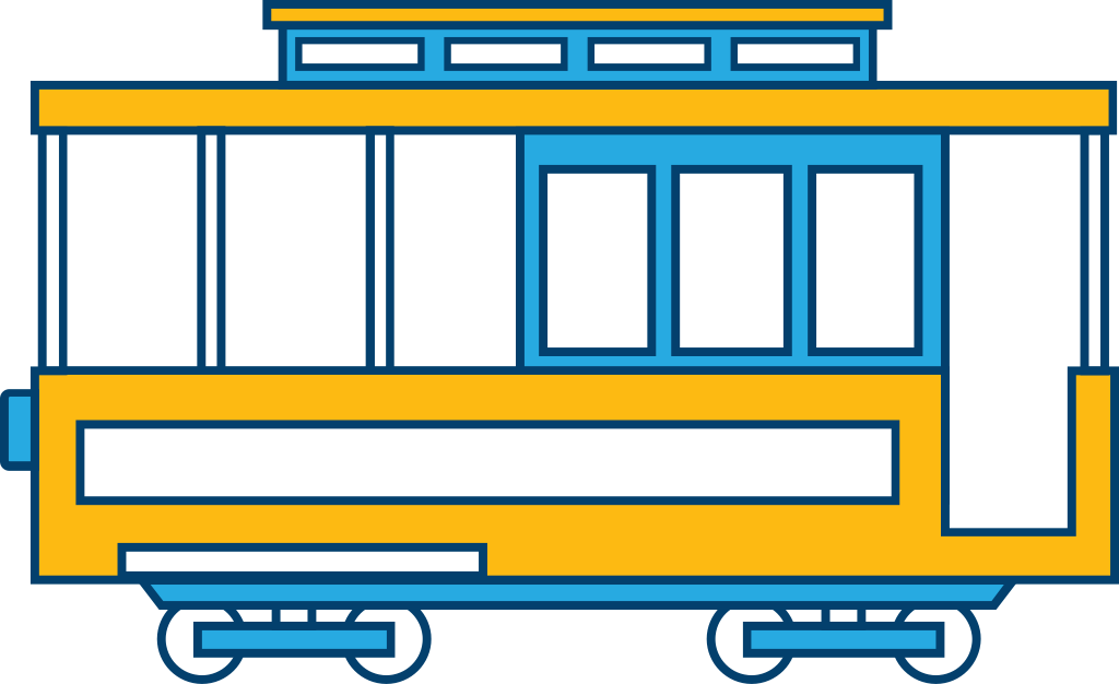 carriage subway vector