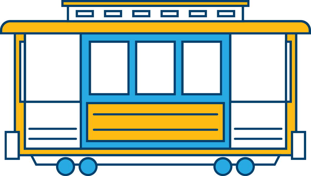 carriage subway vector