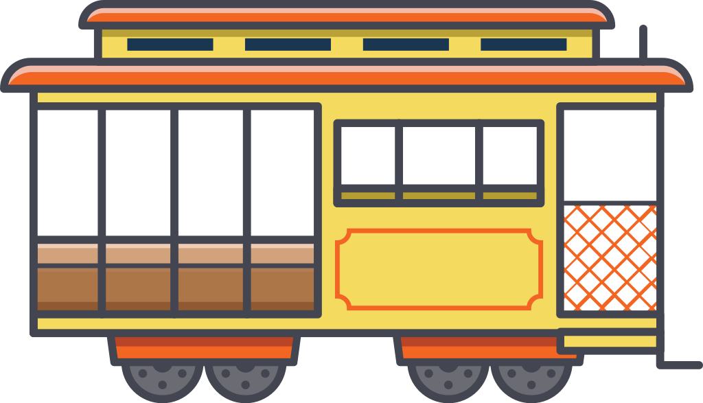 carriage subway vector