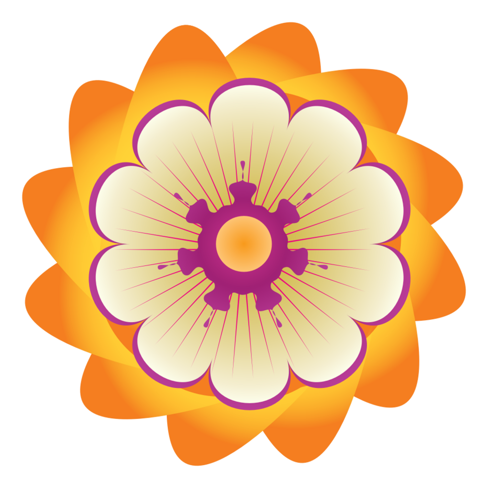 flor polinesia vector