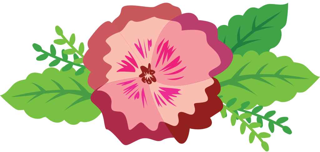 Colorful pansy flower vector