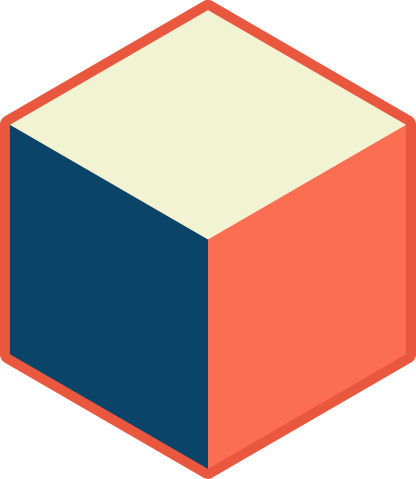 Cube geometric vector