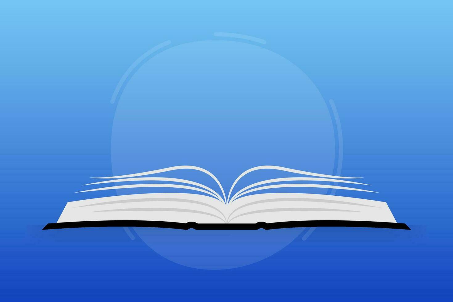 Books icon. Textbook with bookmark. Diary or notebook. Vector illustration.