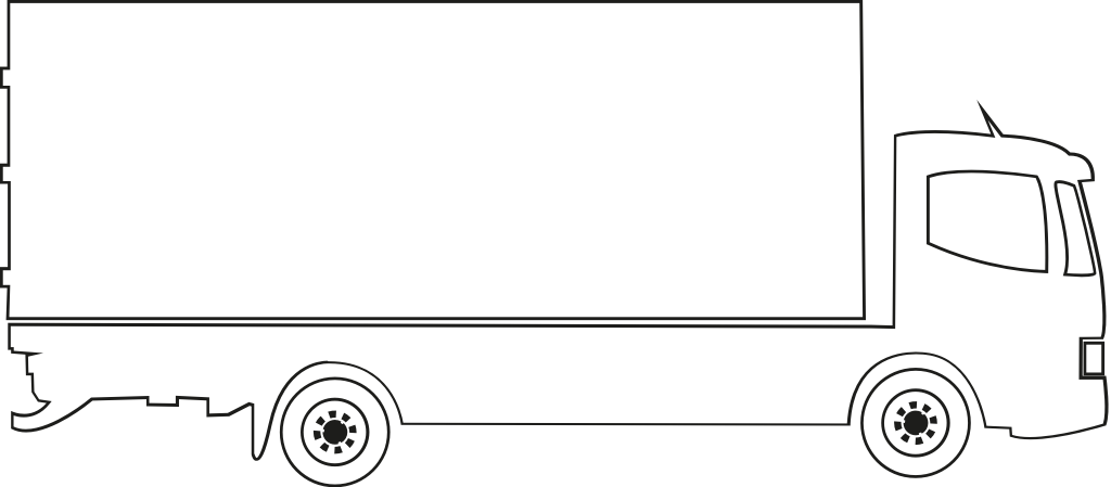 box truck vector